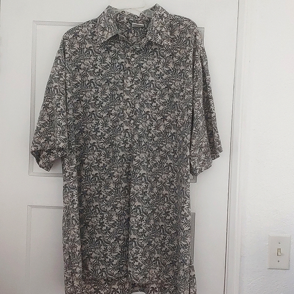 Mens Hawaiian Style Collared Shirt 2XL